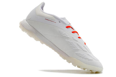 Unisex Adidas Predator 24 Elite TF Artificial Turf Low-Tops Football Shoes - White/Red