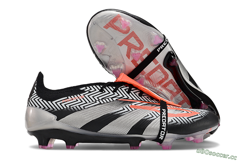 Men's Adidas Predator Accuracy+ FG Firm Ground Low-Tops Football Boots - White/Red/Silver 2