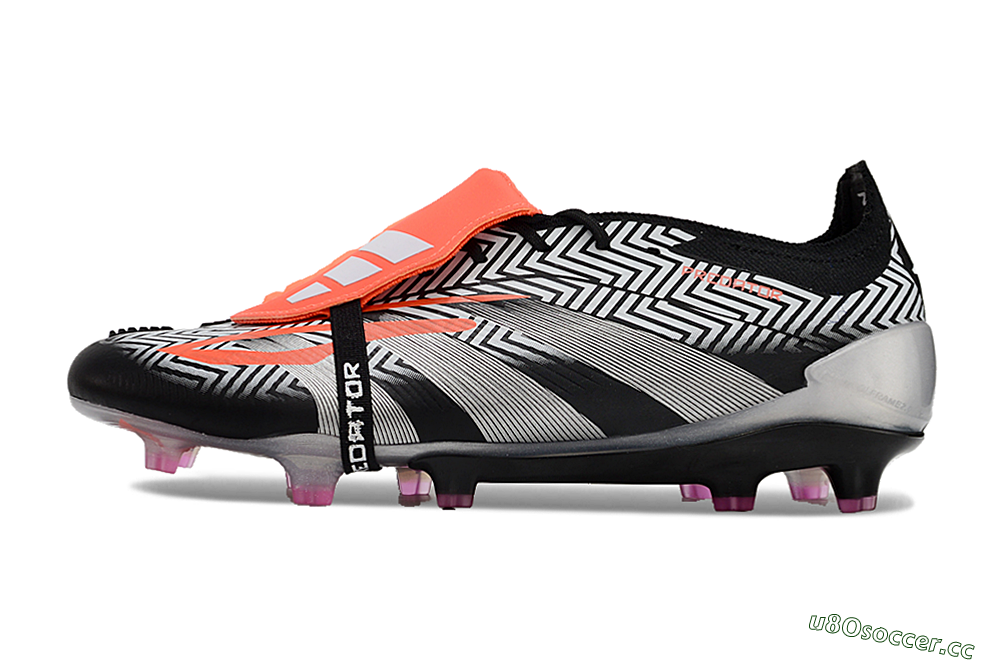 Men's Adidas Predator Accuracy+ FG Firm Ground Low-Tops Football Boots - White/Red/Silver 0