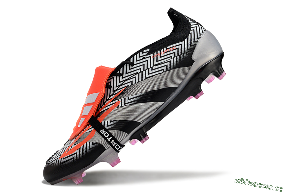 Men's Adidas Predator Accuracy+ FG Firm Ground Low-Tops Football Boots - White/Red/Silver 5