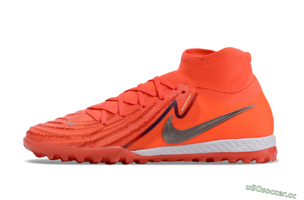 Men's Nike Phantom Luna 2 Elite TF Artificial Turf High-Tops Football Shoes - Red/Black/Blue/White 0
