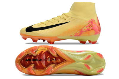 Men's Nike Air Zoom Mercurial Superfly 10 Elite FG Firm Ground High-Tops Football Boots - Yellow/Black/Pink/Gold