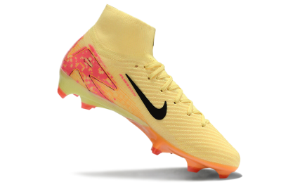 Men's Nike Air Zoom Mercurial Superfly 10 Elite FG Firm Ground High-Tops Football Boots - Yellow/Black/Pink/Gold