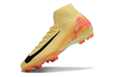 Men's Nike Air Zoom Mercurial Superfly 10 Elite FG Firm Ground High-Tops Football Boots - Yellow/Black/Pink/Gold