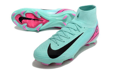 Men's Nike Air Zoom Mercurial Superfly 10 Elite FG Firm Ground High-Tops Football Boots - Jade/Black/Pink