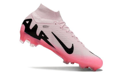 Men's Nike Air Zoom Mercurial Superfly 9 Elite FG Firm Ground High-Tops Football Boots - Pink/Black