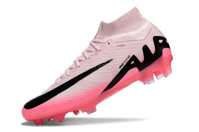 Men's Nike Air Zoom Mercurial Superfly 9 Elite FG Firm Ground High-Tops Football Boots - Pink/Black