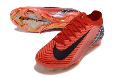 Men's Nike Air Zoom Mercurial Vapor 16 Elite FG Firm Ground Low-Tops Football Boots - Red/White/Black