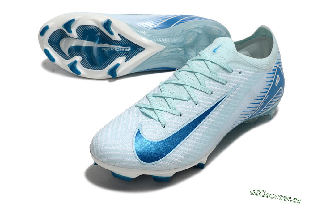 Men's Nike Air Zoom Mercurial Vapor 16 Elite FG Firm Ground Low-Tops Football Boots - Jade/White 3