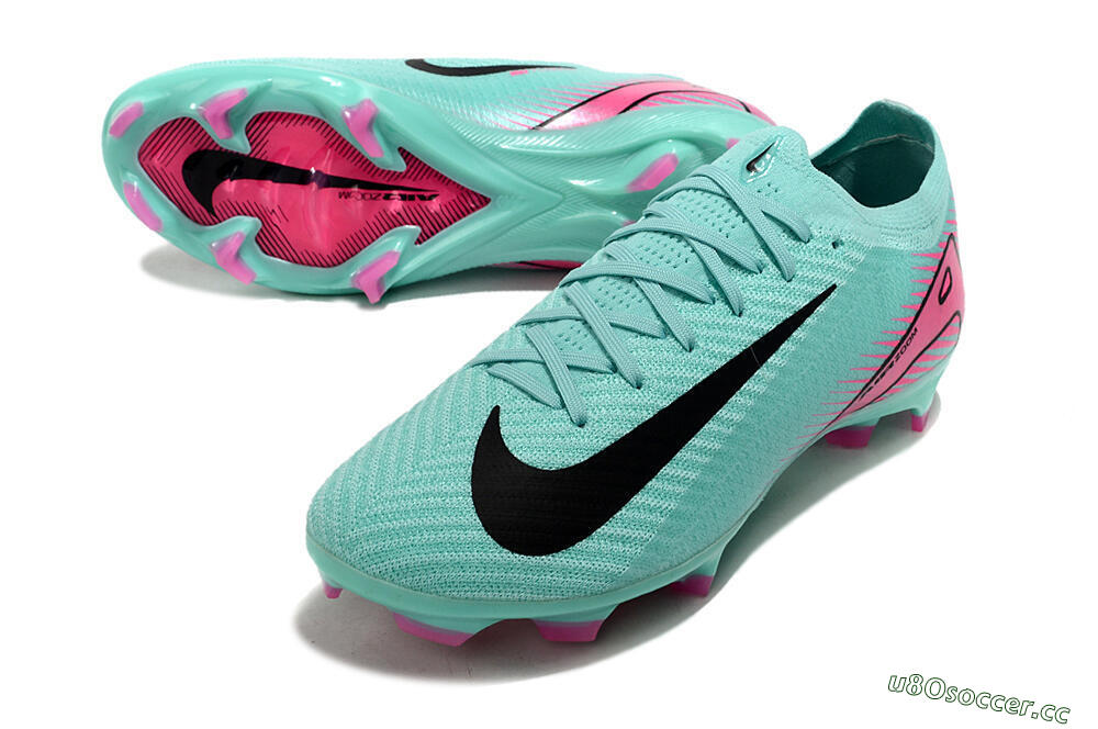 Men's Nike Air Zoom Mercurial Vapor 16 Elite FG Firm Ground Low-Tops Football Boots - Jade/Black/Pink 3