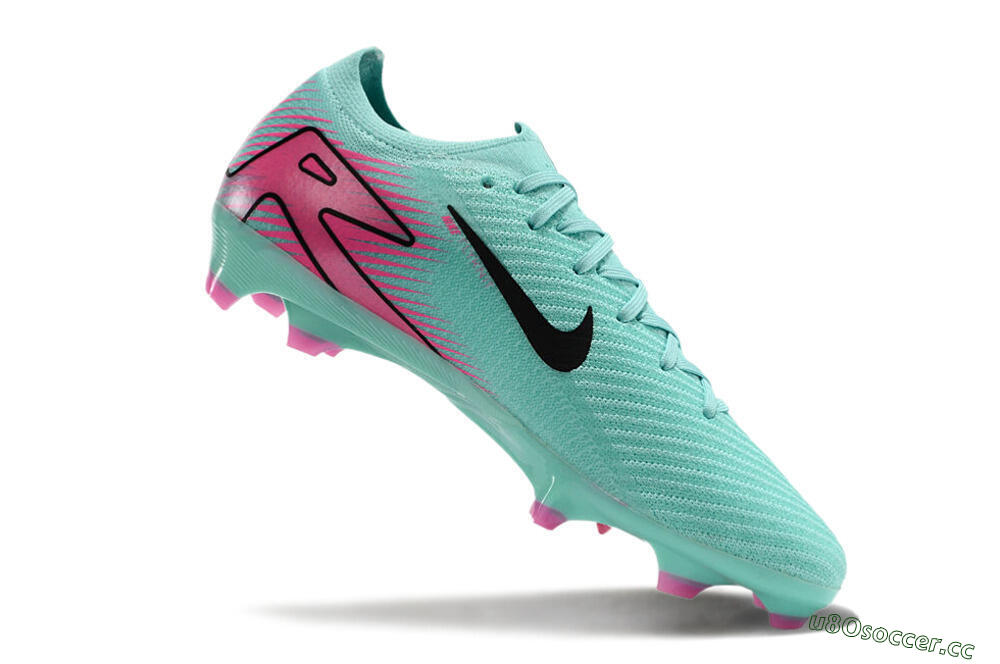 Men's Nike Air Zoom Mercurial Vapor 16 Elite FG Firm Ground Low-Tops Football Boots - Jade/Black/Pink 4