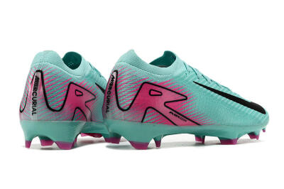 Men's Nike Air Zoom Mercurial Vapor 16 Elite FG Firm Ground Low-Tops Football Boots - Jade/Black/Pink