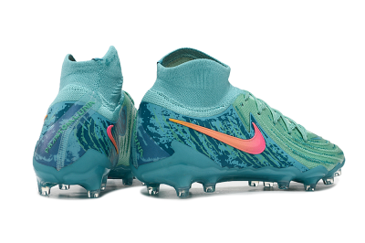 Men's Nike Phantom Luna Elite AG Artificial Grass High-Tops Football Boots - Jade/Pink/Orange