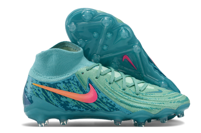 Men's Nike Phantom Luna Elite AG Artificial Grass High-Tops Football Boots - Jade/Pink/Orange