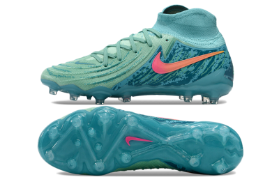 Men's Nike Phantom Luna Elite AG Artificial Grass High-Tops Football Boots - Jade/Pink/Orange