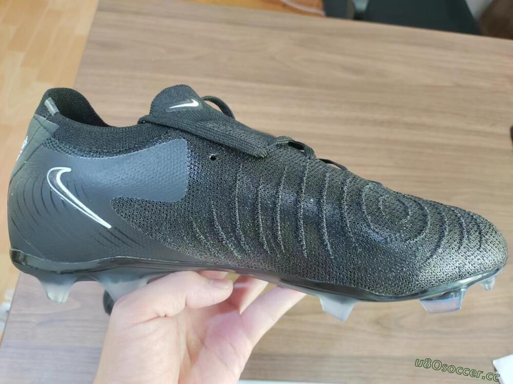 Men's Nike Phantom Luna Elite Low FG Firm Ground Low-Tops Football Boots - Grey/Black/White