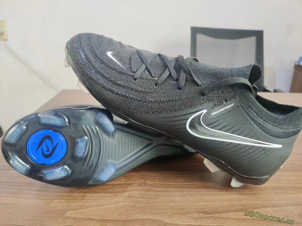 Men's Nike Phantom Luna Elite Low FG Firm Ground Low-Tops Football Boots - Grey/Black/White