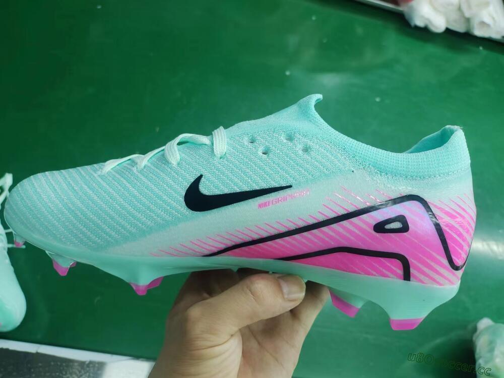 Men's Nike Air Zoom Mercurial Vapor 16 Elite FG Firm Ground Low-Tops Football Boots - Jade/Black/Pink