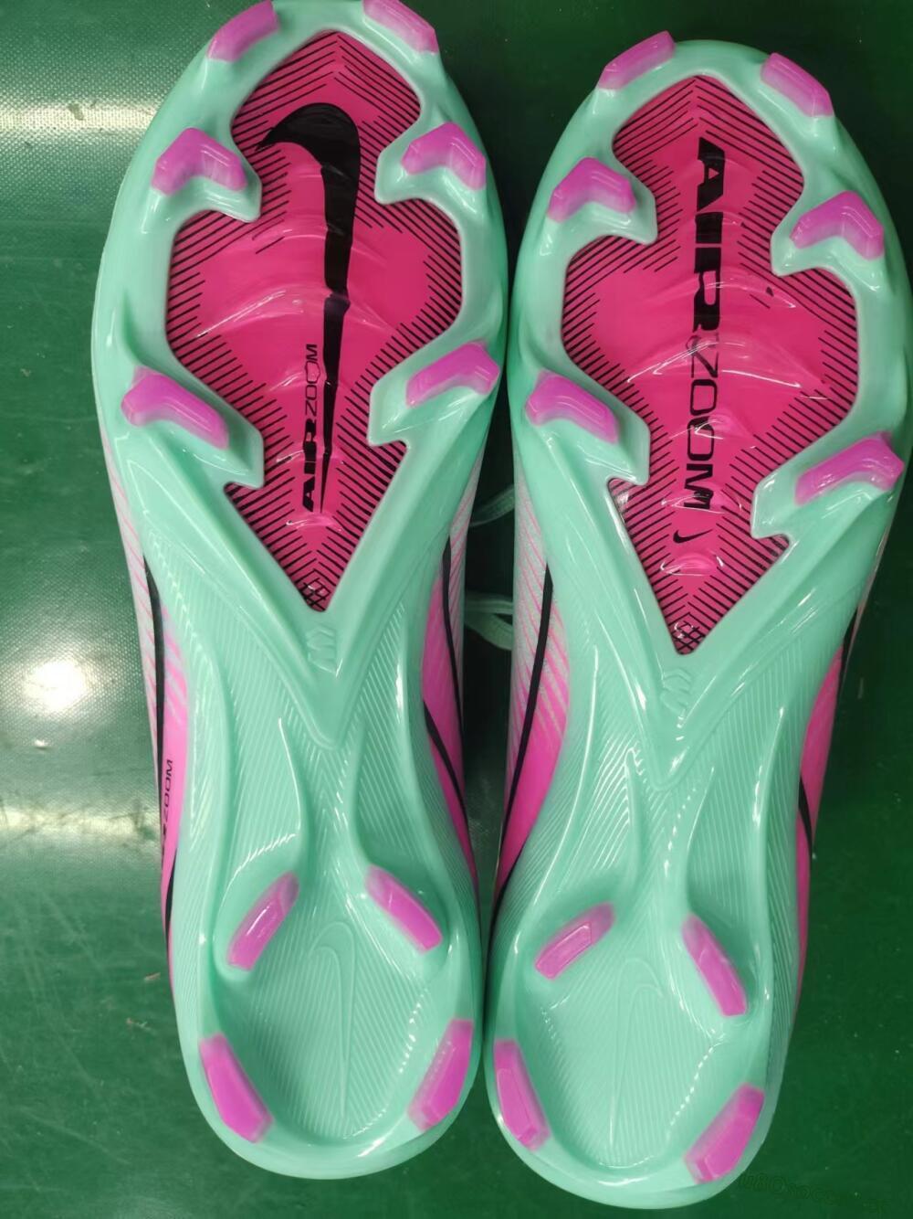 Men's Nike Air Zoom Mercurial Vapor 16 Elite FG Firm Ground Low-Tops Football Boots - Jade/Black/Pink