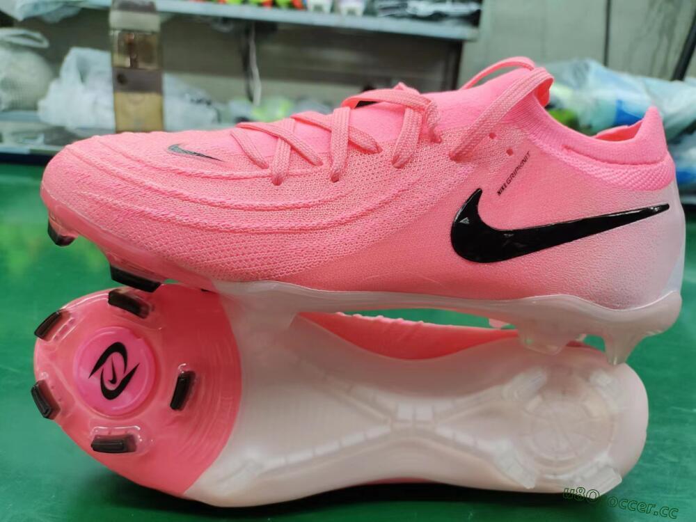 Men's Nike Phantom Luna Elite FG Firm Ground Low-Tops Football Boots - Pink/Black