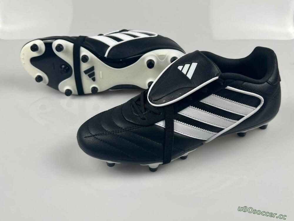 Men's Adidas Copa Gloro 2024 FG Firm Ground Low-Tops Football Boots - Black/White/Beige
