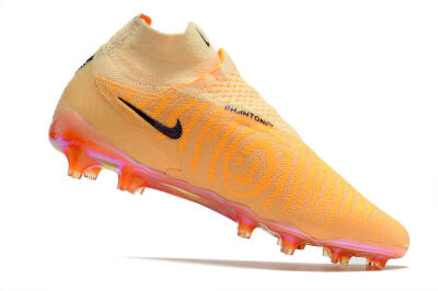 Men's Nike Phantom GX Elite DF Link Blaze Pack FG Firm Ground High-Tops Football Boots - Citron Tint/Burgundy Crush