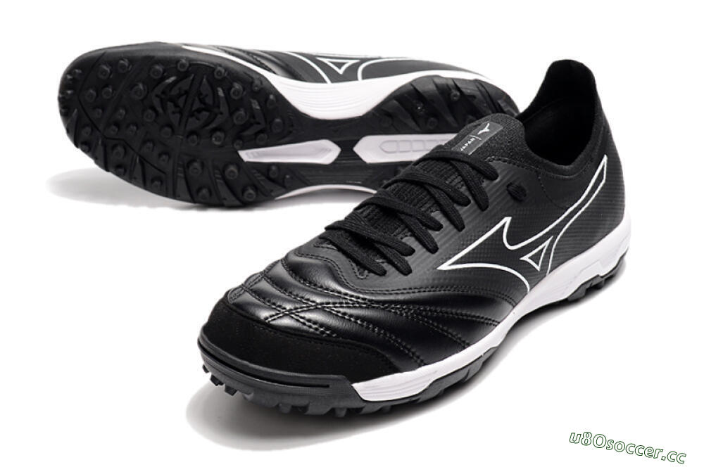 Men's Mizuno Morelia Neo Sala β TF Artificial Turf Low-Tops Football Shoes - Black/White 3