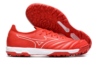 Men's Mizuno Morelia Neo Sala β TF Artificial Turf Low-Tops Football Shoes - Red/White
