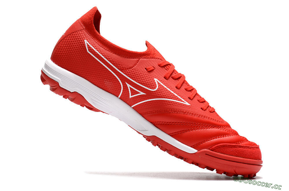 Men's Mizuno Morelia Neo Sala β TF Artificial Turf Low-Tops Football Shoes - Red/White 4