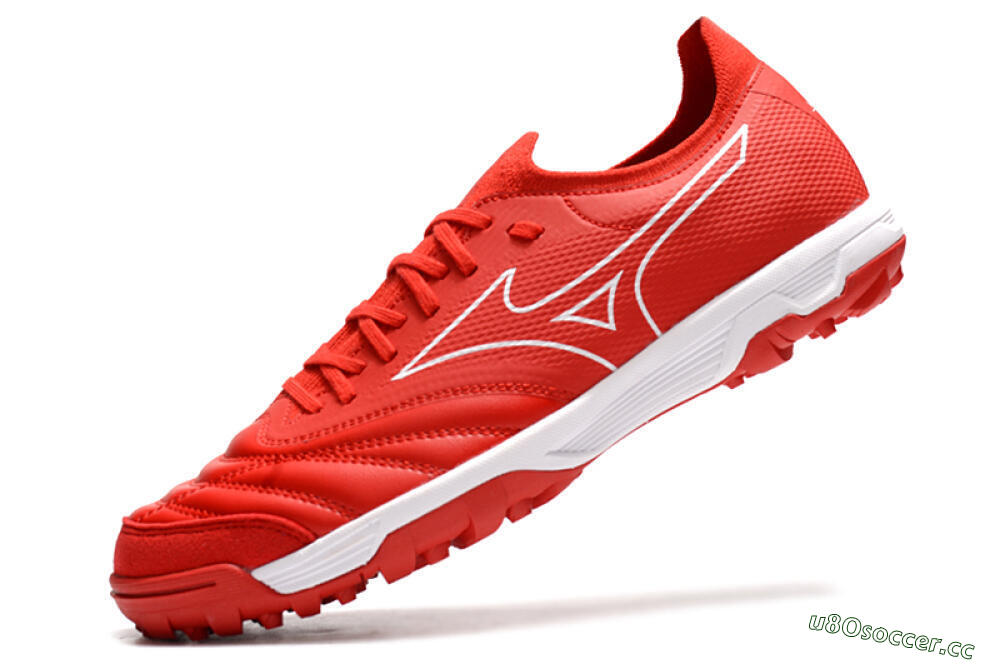Men's Mizuno Morelia Neo Sala β TF Artificial Turf Low-Tops Football Shoes - Red/White 5