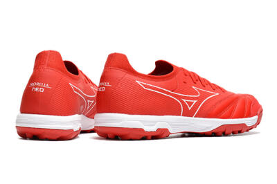 Men's Mizuno Morelia Neo Sala β TF Artificial Turf Low-Tops Football Shoes - Red/White