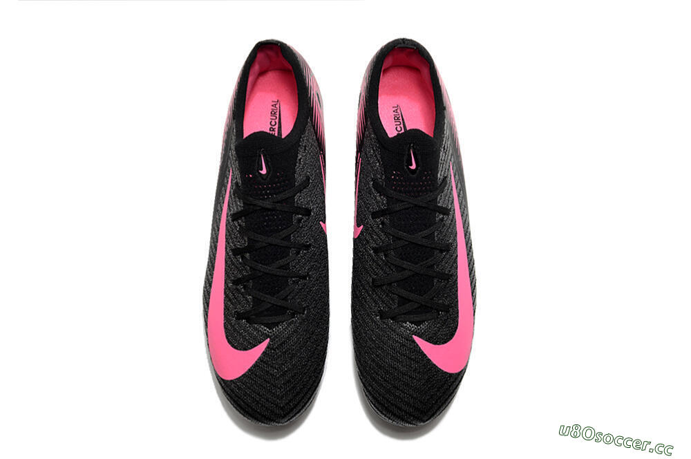Unisex Nike Air Zoom Mercurial Vapor 16 Elite FG Firm Ground Low-Tops Football Boots - Black/Pink 4