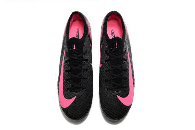Unisex Nike Air Zoom Mercurial Vapor 16 Elite FG Firm Ground Low-Tops Football Boots - Black/Pink