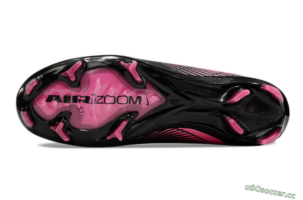 Unisex Nike Air Zoom Mercurial Vapor 16 Elite FG Firm Ground Low-Tops Football Boots - Black/Pink 6
