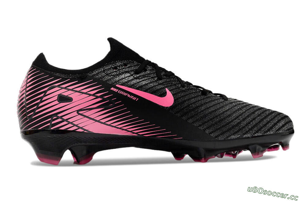Unisex Nike Air Zoom Mercurial Vapor 16 Elite FG Firm Ground Low-Tops Football Boots - Black/Pink 7