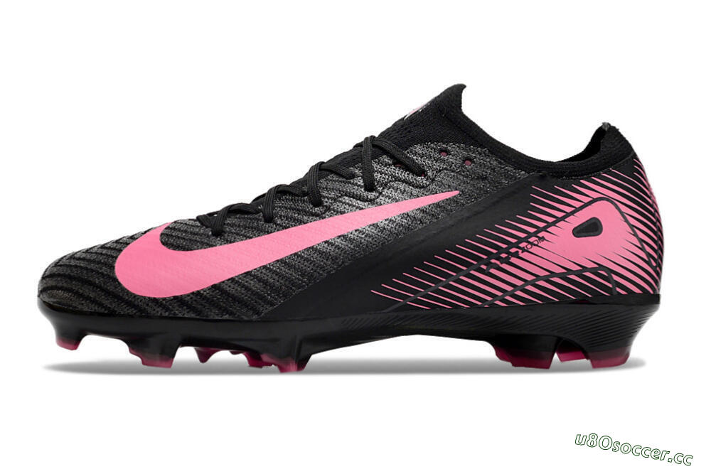 Unisex Nike Air Zoom Mercurial Vapor 16 Elite FG Firm Ground Low-Tops Football Boots - Black/Pink 0