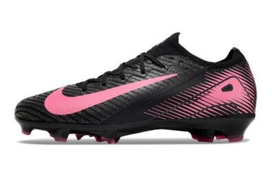 Unisex Nike Air Zoom Mercurial Vapor 16 Elite FG Firm Ground Low-Tops Football Boots - Black/Pink