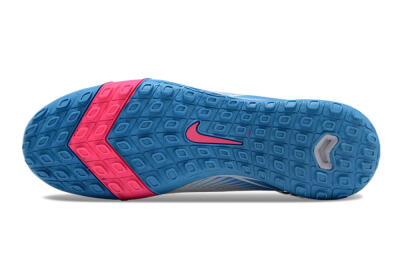 Unisex Nike Air Zoom Mercurial Superfly 10 Elite TF Artificial Turf High-Tops Football Shoes - White/Pink/Blue