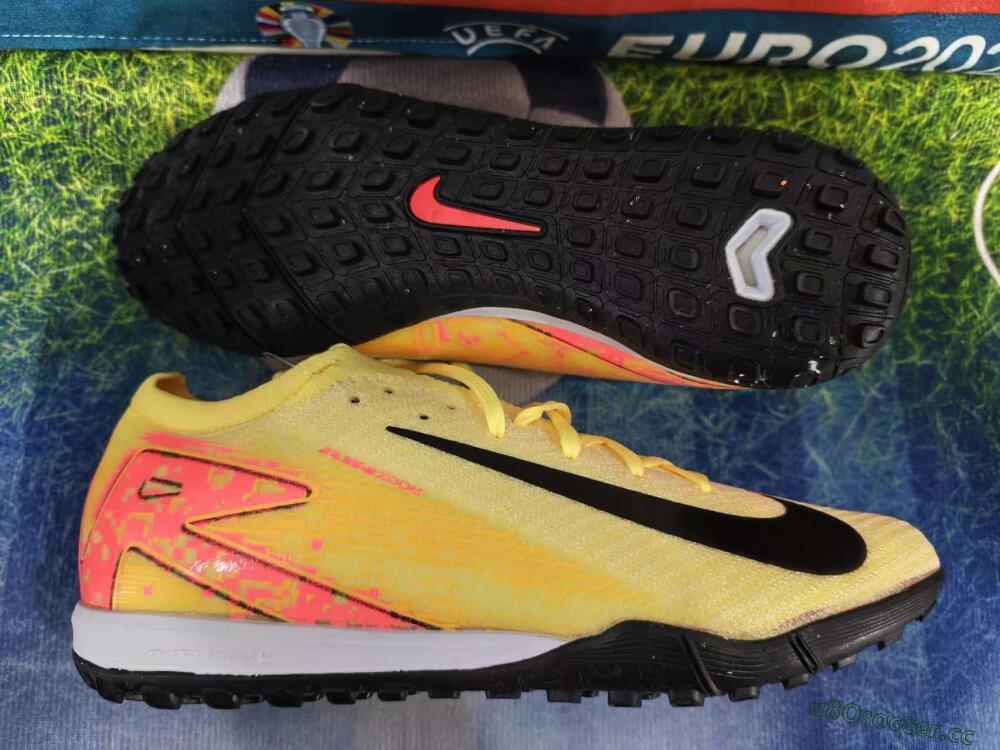 Unisex Nike Air Zoom Mercurial Vapor 16 Elite TF Artificial Turf Low-Tops Football Shoes - Yellow/Black/Orange