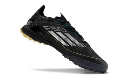 Men's Adidas F50 Elite TF Artificial Turf Low-Tops Football Shoes - Black/Yellow/White