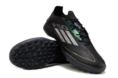 Men's Adidas F50 Elite TF Artificial Turf Low-Tops Football Shoes - Black/Yellow/White