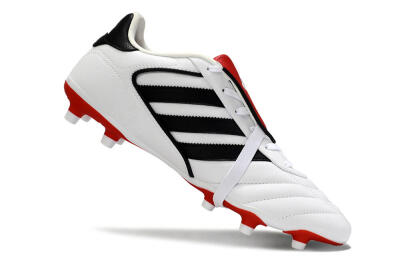 Men's Adidas Copa Gloro 2 FG Firm Ground Low-Tops Football Boots - White/Black/Red
