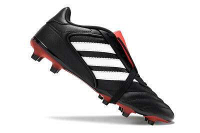 Men's Adidas Copa Gloro 2 FG Firm Ground Low-Tops Football Boots - Black/White/Red