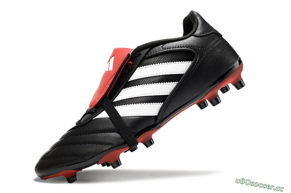 Men's Adidas Copa Gloro 2 FG Firm Ground Low-Tops Football Boots - Black/White/Red 5