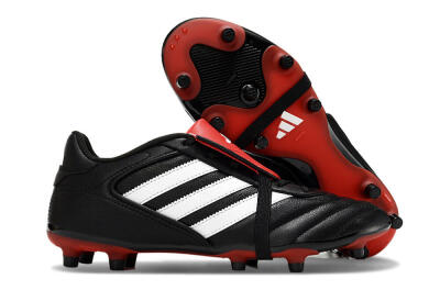 Men's Adidas Copa Gloro 2 FG Firm Ground Low-Tops Football Boots - Black/White/Red