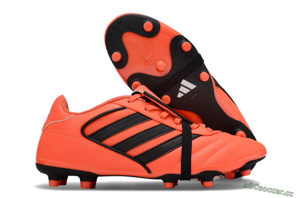Men's Adidas Copa Gloro 2 FG Firm Ground Low-Tops Football Boots - Red/Black 2