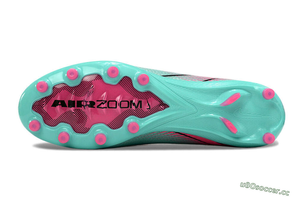 Unisex Nike Air Zoom Mercurial Superfly 10 Elite AG Artificial Grass High-Tops Football Boots - Green/Pink/Black 7