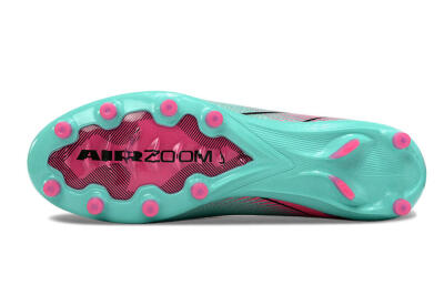 Unisex Nike Air Zoom Mercurial Superfly 10 Elite AG Artificial Grass High-Tops Football Boots - Green/Pink/Black