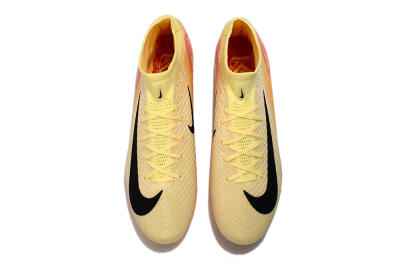 Unisex Nike Air Zoom Mercurial Superfly 10 Elite AG Artificial Grass High-Tops Football Boots - Yellow/Pink/Black