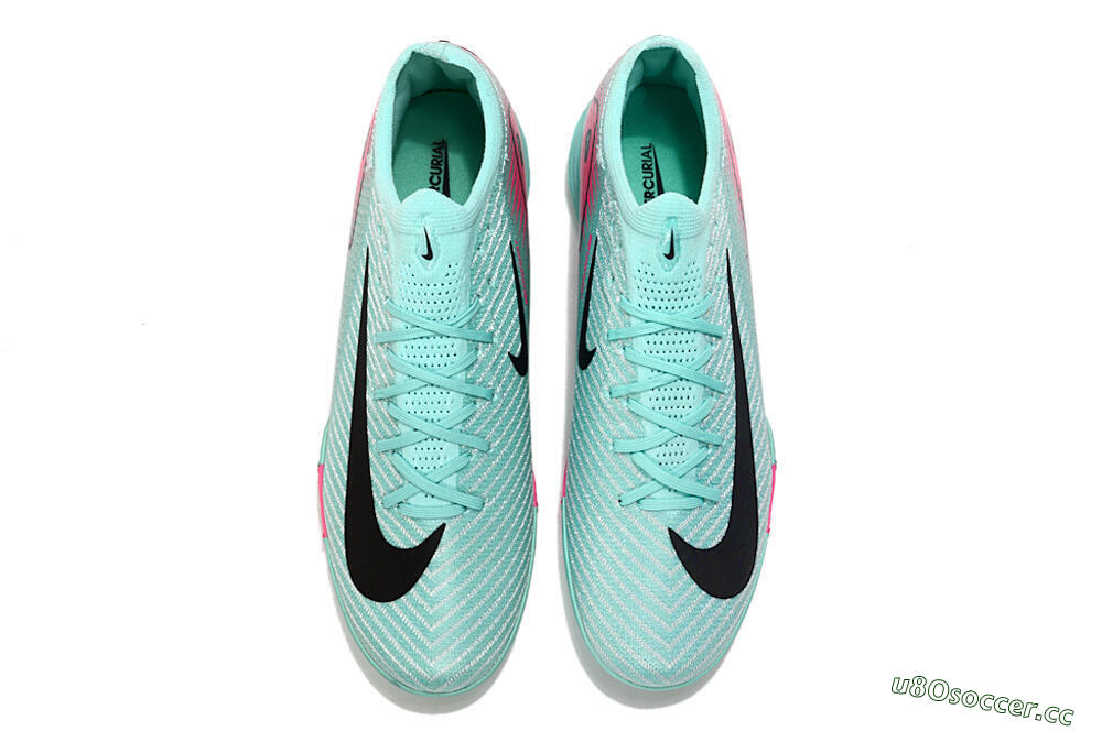 Unisex Nike Air Zoom Mercurial Vapor 16 Elite AG Artificial Grass Low-Tops Football Boots - Green/Pink/Black 5